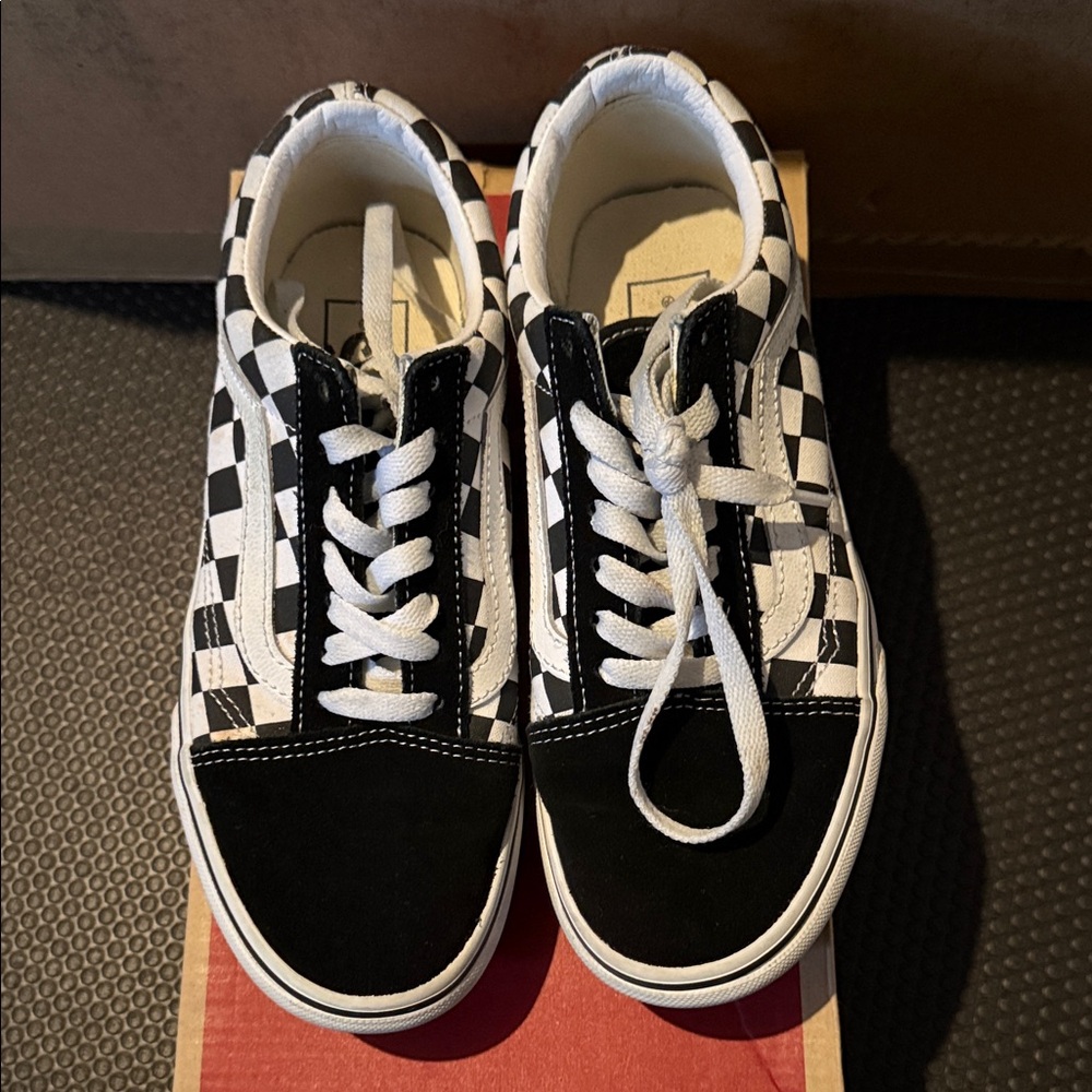 Vans Checkerboard Black and White Old Skool Sneakers